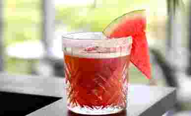 Watermelon Cocktail At Unity Sky Lounge