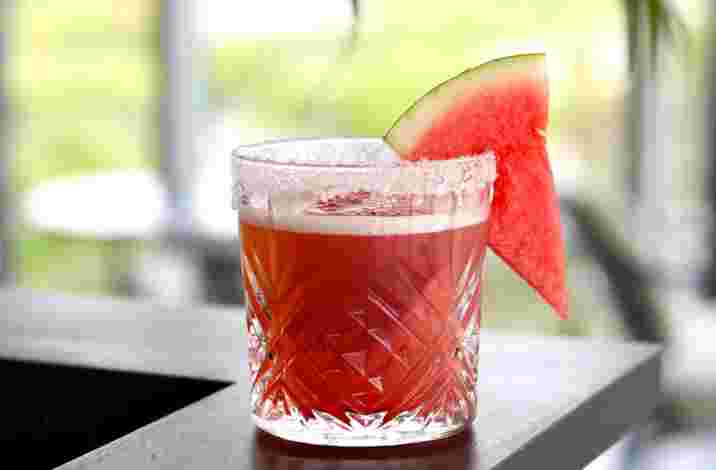 Watermelon Cocktail At Unity Sky Lounge