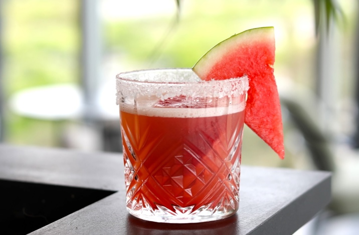 Watermelon Cocktail At Unity Sky Lounge